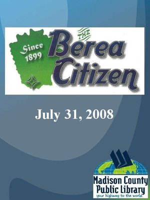 cover image of The Berea Citizen 2008 07/31